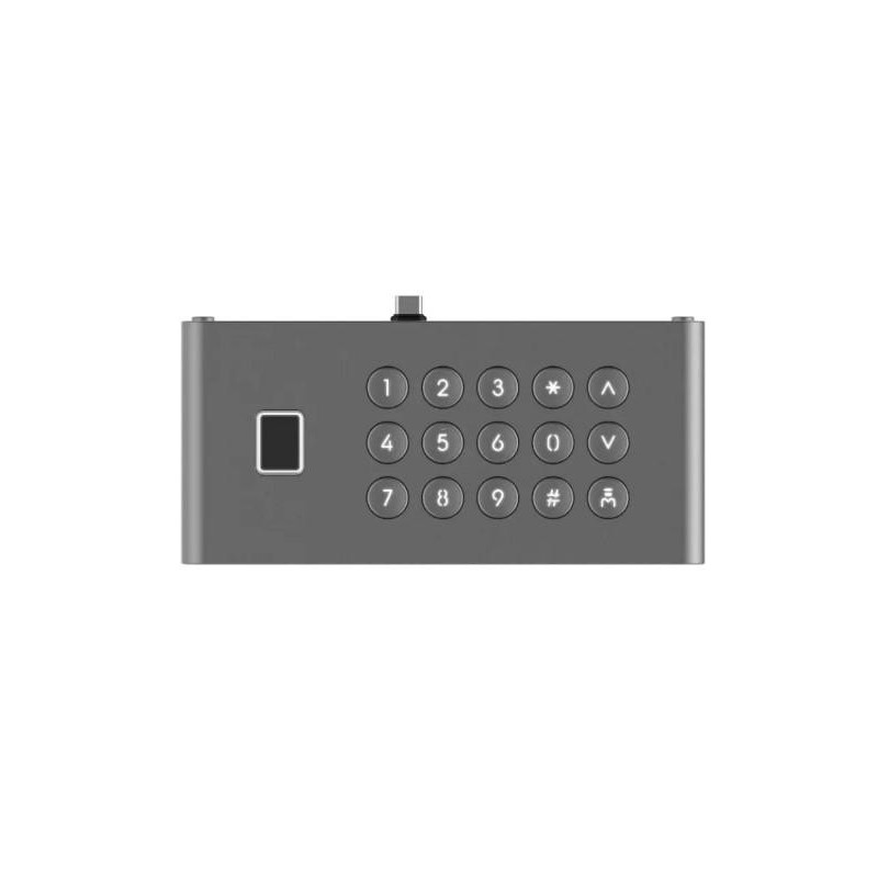 Modul cu tastatura si cititor de amprenta pentru videointerfonul hikvision kd9633  capacity fingerprint 5000 1