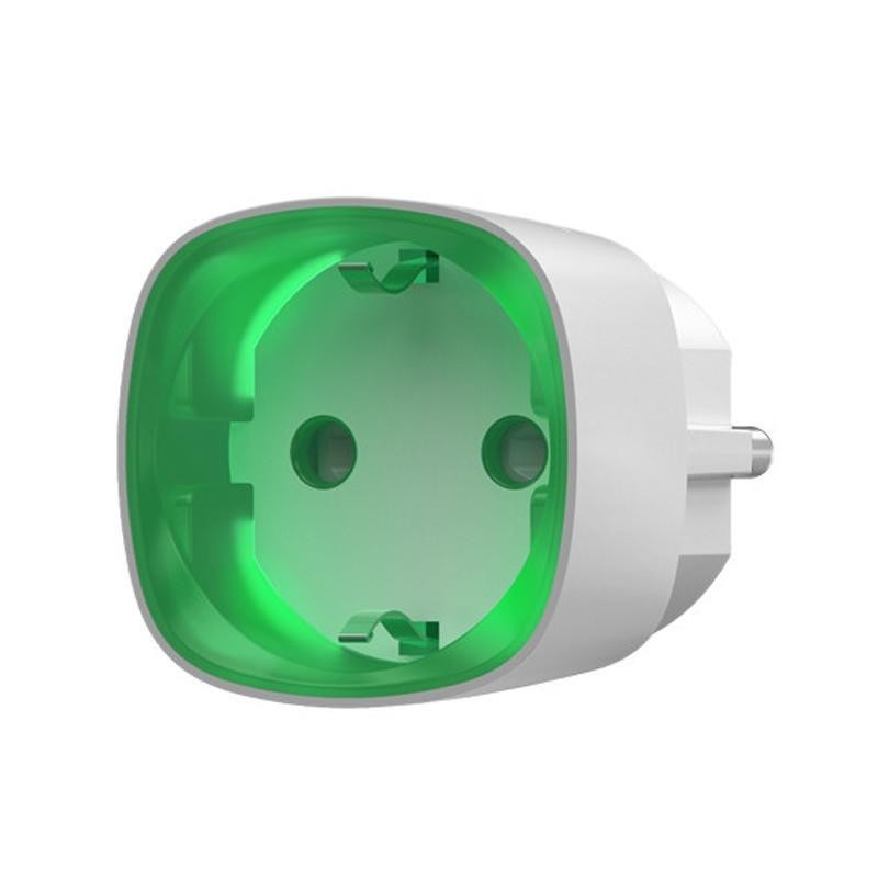 Priza smart wireless ajax socket wh alb-ajax 2.5 kw indicator consum led 1000 m releu