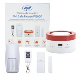 Sistem de alarma wireless pni safe house pg600 sistem inteligent de securitate pentru casa conectare