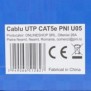 Cablu utp cat5e pni u05 cu 4 perechi pentru internet 1 gigabit si sisteme de