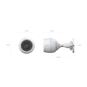 Camera supraveghere video wifi ezviz cs-h3-r100-1h3wkfl senzor:1/2.7 progressive scan cmosrezolutie 3mp2304 x 1296 lentila: 2.8m