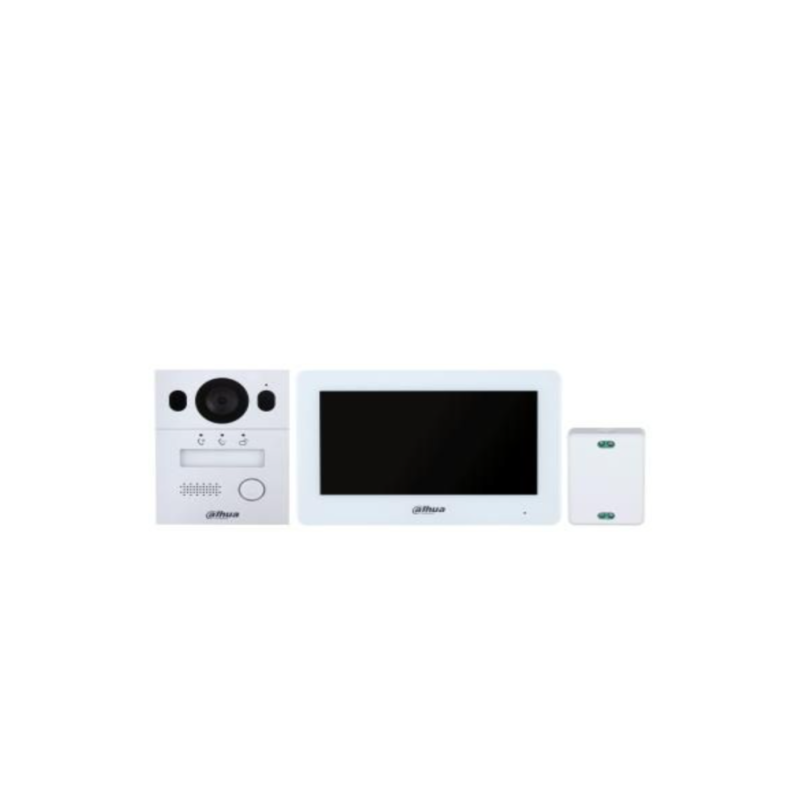 Kit video interfon dahua dhi-ktx01(s monitor de interior hibrid wi-fi cu 2 fire: ecran tactil