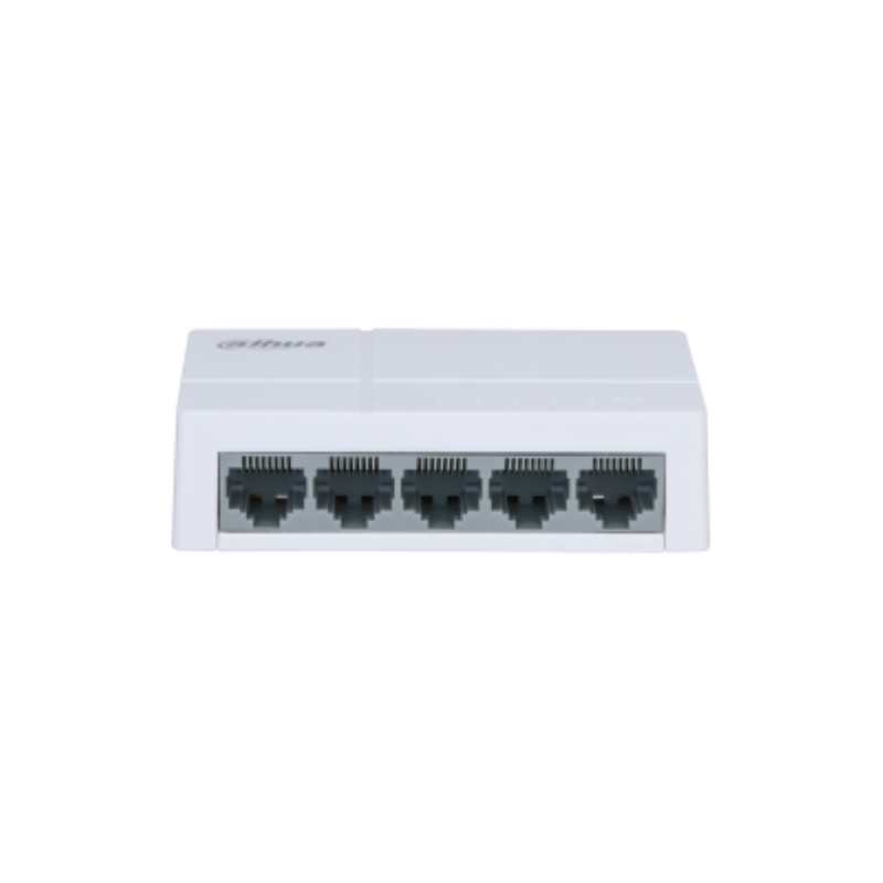 Switch dahua 5 porturi unmanaged pfs3005-5et-l interfata: 10/100 mbps capacitate switch: 1 gbit packet forwarding