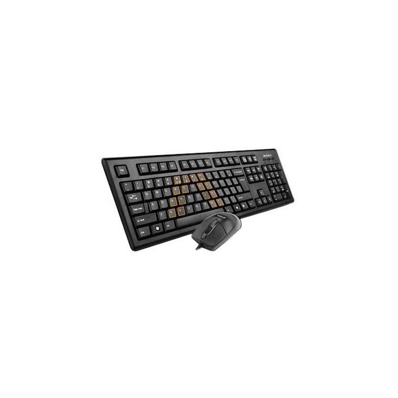 Kit tastatura + mouse a4tech krs-8572 cu fir negru tastatura krs-85 mouse op-720 usb