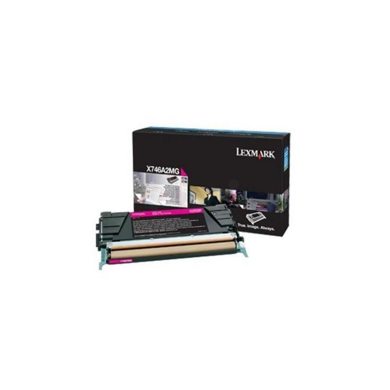 Toner lexmark x746a3mg magenta 7 k x746de  x748de  x748destatoil  x748de with total 5 years warranty