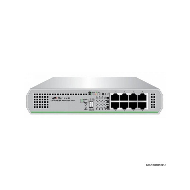 Switch allied telesis 910 8 porturi gigabit layer 2  unmanaged 5 ani garantie prin inregistrare