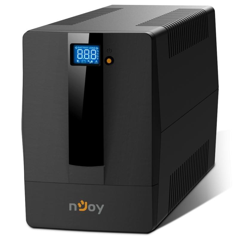 Ups njoy horus plus 1000 1000va/600w afisaj lcd cu ecran tactil 4 prize schuko cu