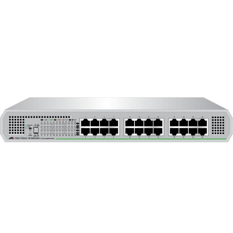 Switch allied telesis 910 24 porturi gigabit unmanaged  5 ani garantie prin inregistrare on-line