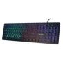 Tastatura serioux 9500i cu fir us layout iluminata taste tip chiclet neagra usb