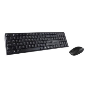 Kit tastatura + mouse serioux nk9800wr wireless 2.4ghz us layout multimedia mouse optic 1200dpi negru