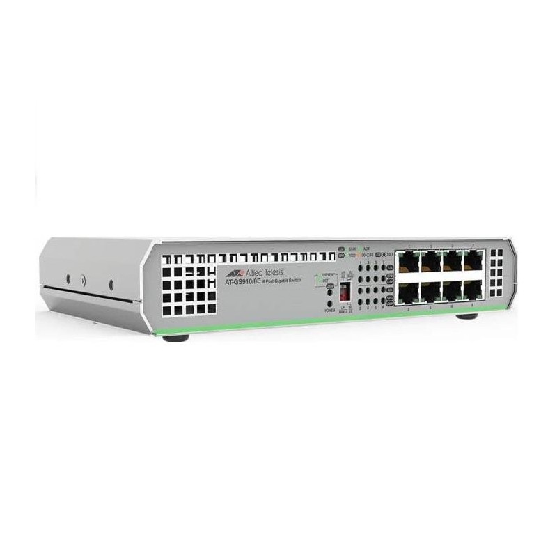 Switch allied telesis gs910 8 porturi gigabit porturi layer 2 unmanaged 5 ani garantie prin