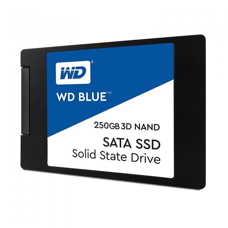 Ssd wd 250gb blue 2.5 sata 3.0 3d nand r/w speed: 560/530mbs 7mm