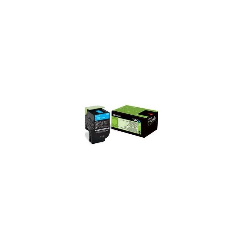 Toner lexmark 70c20ce cyan 1 k cs510de cs410dn cs310dncs310n cs410n cs410dtn cs510dte