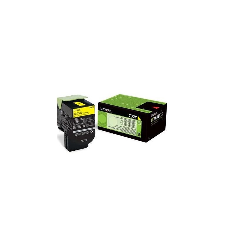 Toner lexmark 70c20ye yellow 1 k cs510de cs410dn cs310dncs310n cs410n cs410dtn cs510dte