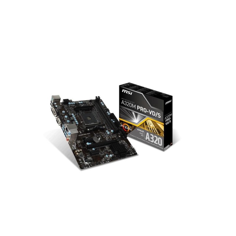 Placa de baza msi socket am4 a320m pro-vd/s dual memory channel 2*dimm slots ddr4 memory: