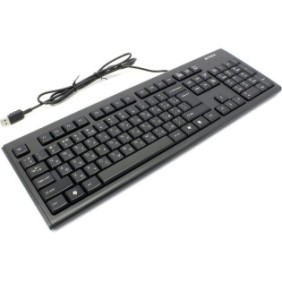 Tastatura kr-83 a4tech  cu fir usb neagra comfort round - taste rotunjite fara iluminare