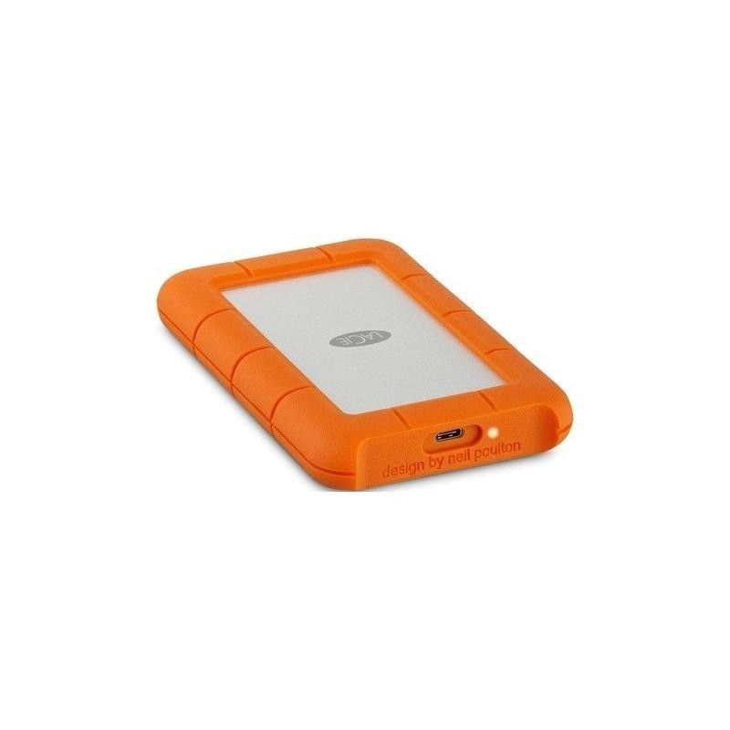 Hdd extern lacie 4tb rugged 2.5 usb3.0 argintiu si portocaliu