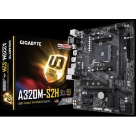 Placa de baza gigabyte socket am4 a320m-s2h amd a320 2*ddr4 dimm 3200(o.c.)/2933(o.c.)/2667*/2400/2133 mhz memory modules