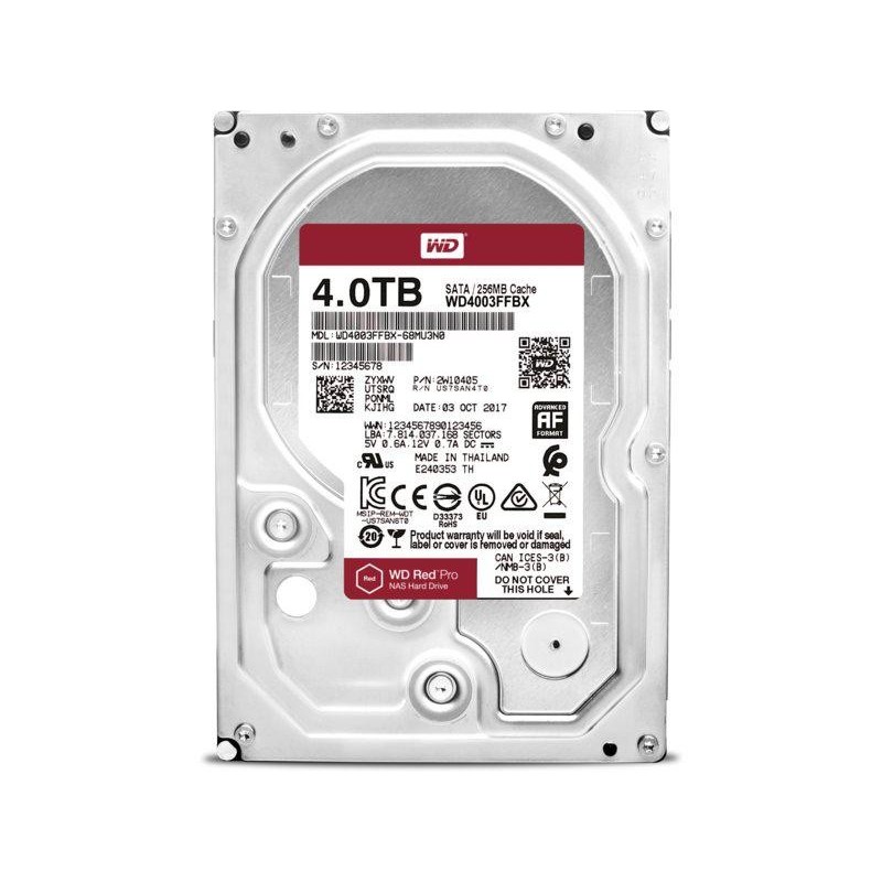 Hdd intern wd 3.5 4tb red pro sata3 7200rpm 256mb