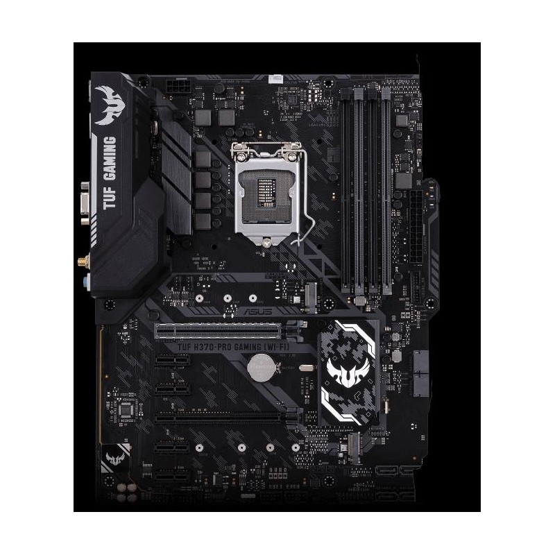 Placa de baza asus socket lga1151 v2 tuf h370-pro gaming (wi-fi) 4*ddr4 2666/2400/2133mhz 1x d-sub/hdmi/dp