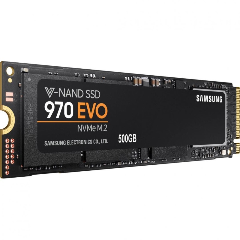 Ssd samsung 500gb 970 evo retail nvme m.2 pci-e rata transfer r/w: 3500/2500 mb/s 80.15