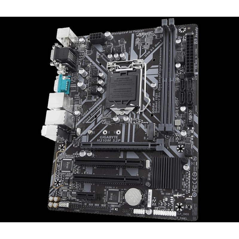 Placa de baza gigabyte h310m s2p socket lga1151 v2 2*ddr42666/2400/2133mhz memory modules 1x dvi-d/hdmi/d-sub 1x