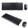 Lenovo essential wired combo keyboard and mouse usb black