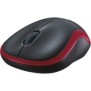 Mouse logitech m185 wireless optic interfata usb rezolutie 1000 dpi rosu