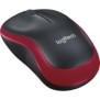 Mouse logitech m185 wireless optic interfata usb rezolutie 1000 dpi rosu