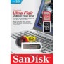 Usb flash drive sandisk ultra flair 256gb 3.0 reading speed: up to 150mb/s negru