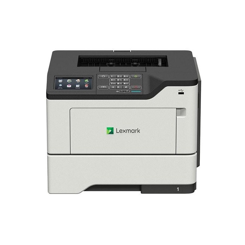 Imprimanta laser mono lexmark ms622de dimensiune: a4 viteza:47 ppm  rezolutie:1200x1200 dpiprocesor:1 ghz  memorie standard/maxi