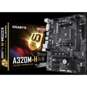 Placa de baza gigabyte a320m-h socket amd a320 2x ddr4 dimm 3200(o.c.)/2933(o.c.)/2667*/2400/2133 mhz memory modules