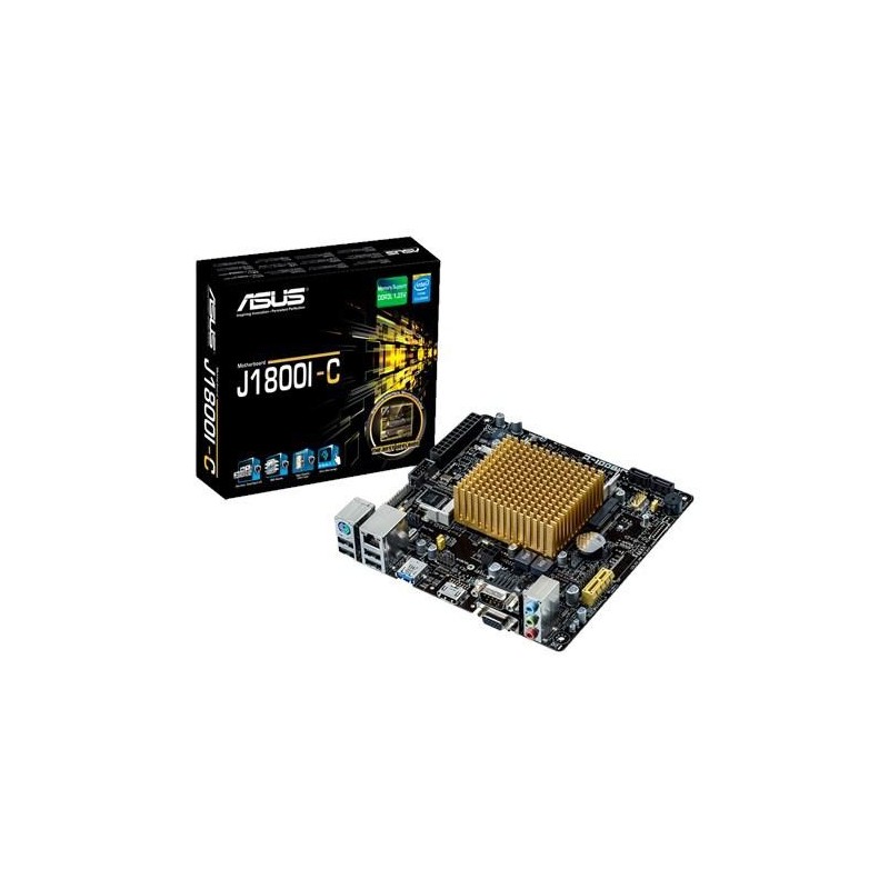 Placa de baza asus j1800i-c/csm intel celeron® j1800 soc cpu onboardprocessor 2x so-dimm ddr3l 1333