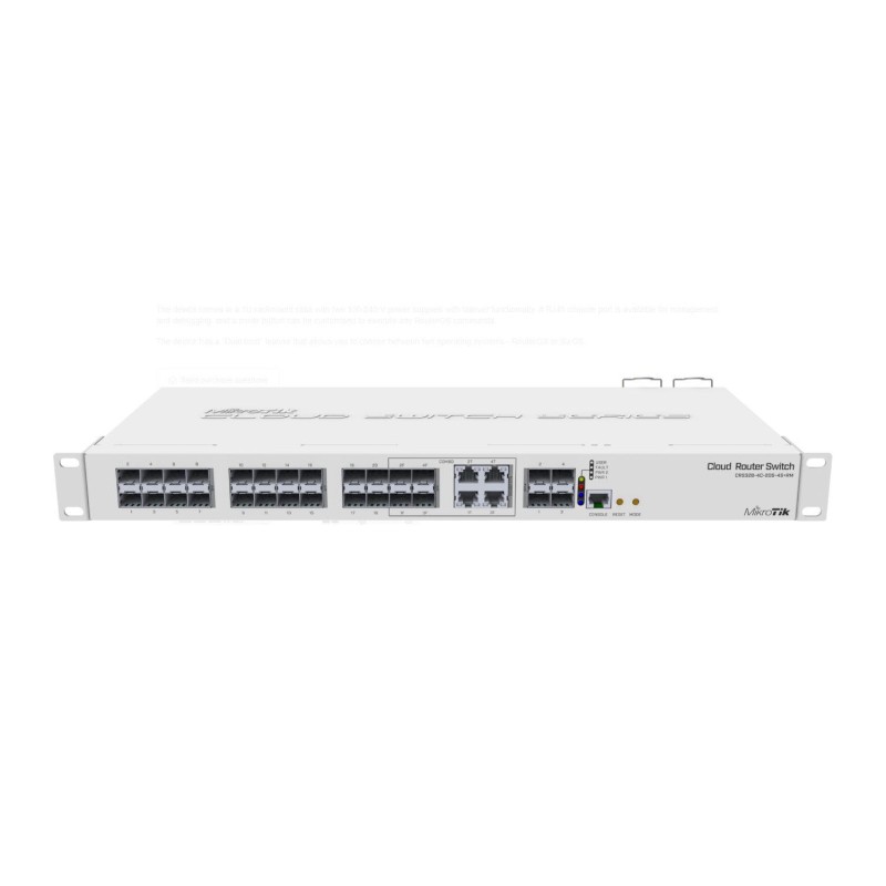 Mikrotik cloud router switch crs328-4c-20s-4s+rm smart switch 20 xsfp cages 4 x sfp+ cages 4