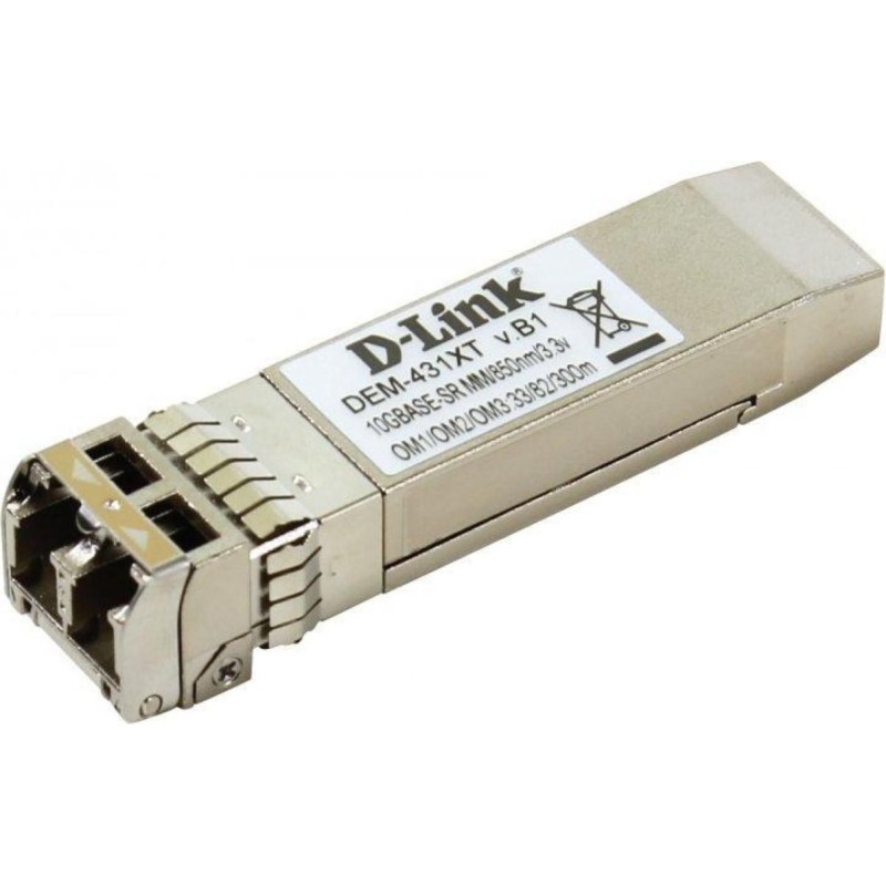 Multi mode fibre transceiver (300m) d-link dem-431xt standard compliance: ieee-802.3ae/ 10gbase-sr fibre channel fc-pi standard: