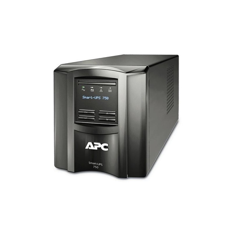 Ups apc smart-ups smt line-interactive / sinusoidala 750va / 500w 6conectori c13 baterie rbc48 optional