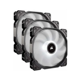 Cooler carcasa corsair af120 led low noise cooling fan 1500 rpm triple pack - white