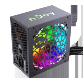 Sursa atx 500w njoy freya 500 500w intelligent auto-thermal fan control active pfc rgb lighting