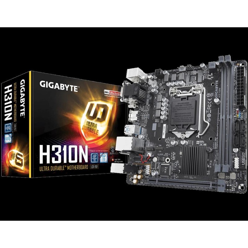 Placa de baza gigabyte h310n lga 1151 v2 intel h310 express chipset 2x ddr4 dimm