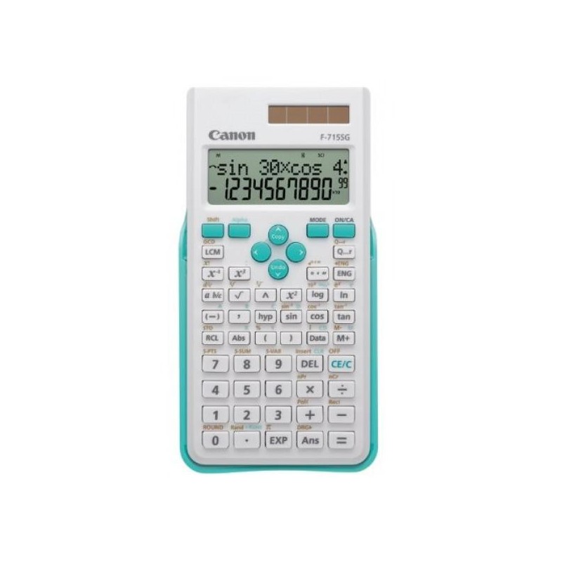 Calculator birou canon f715sgwh 16 digiti display lcd 2 linii alimentare solara si baterie 250