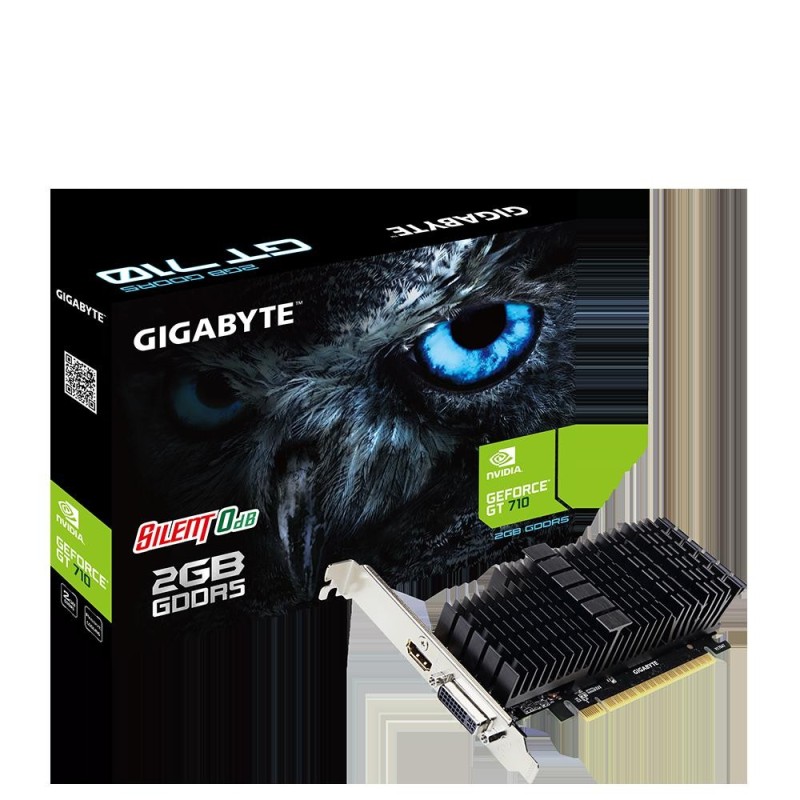 Placa video gigabyte nvidia geforce gt 710 gt710 core clock 954 mhz memory clock 5010