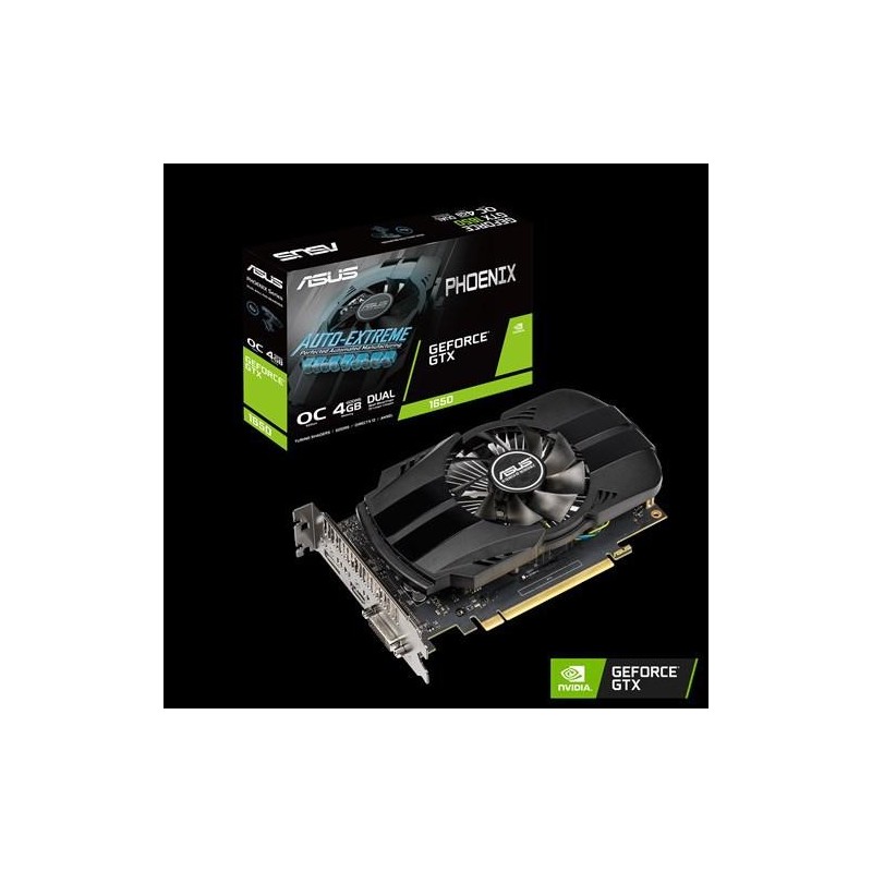 Placa video asus geforce phoenix 1650 oc ph-gtx1650-o4g 4gb gddr5 memory bus 128bit memory bandwidth