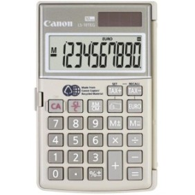 Calculator birou canon ls10tegdbl 10 digiti display lcd alimentare solara si baterie functie tax si