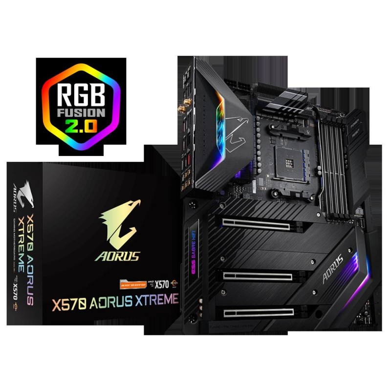 Placa de baza gigabyte socket am4 x570 aorus xtreme supportfor ddr44400(o.c.) / 4300(o.c.) / 4266(o.c.)