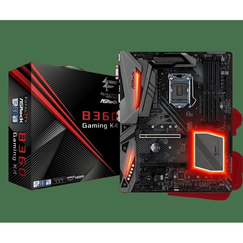 Placa de baza asrock b360 gaming k4 socket 1151 2 pcie3.0 x16 4 pcie3.0 x1