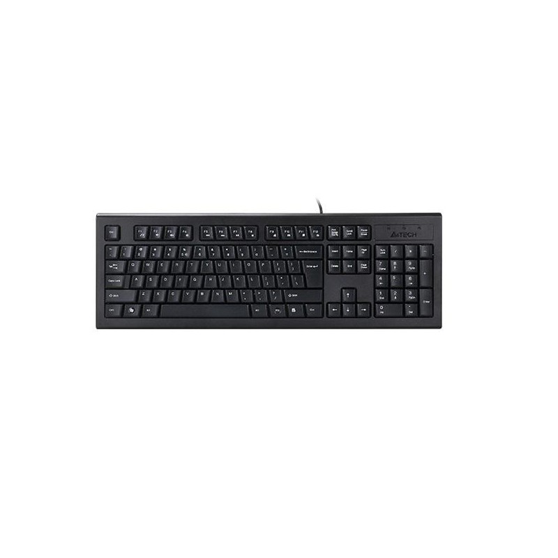 Tastatura a4tech krs85 cu fir 104 taste format standard  usb negru