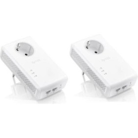 Zyxel pla5456 1800mbps powerline 2xpass-thru gigabit adaptor twin pack (2buc.)