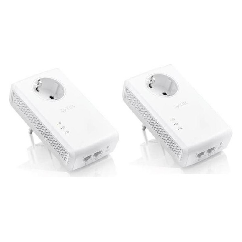 Zyxel pla5456 1800mbps powerline 2xpass-thru gigabit adaptor twin pack (2buc.)