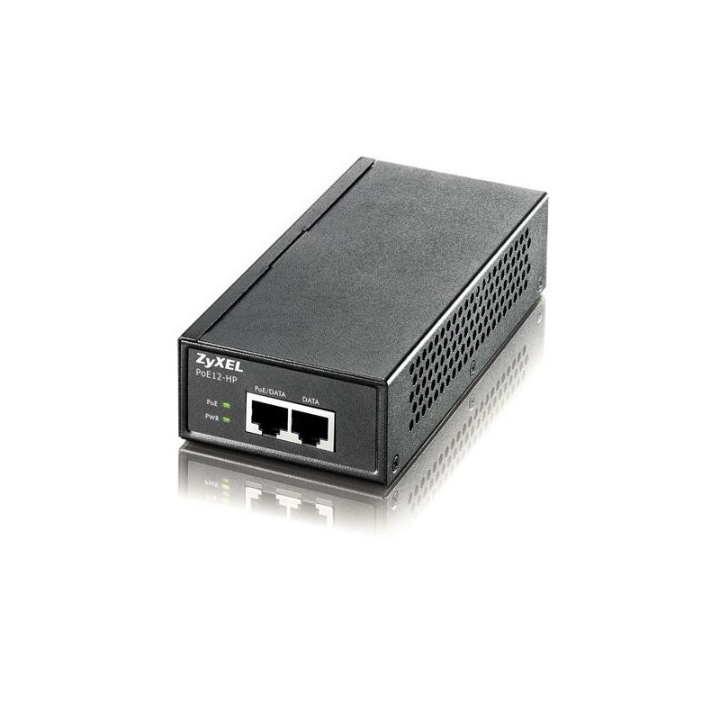 Zyxel poe12-hp 1-port gigabit 802.3af/at poe injector (30w)