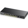 Zyxel gs1900-10hp 8-port gbe smart managed poe switch (8x gig lan 2x sfp)